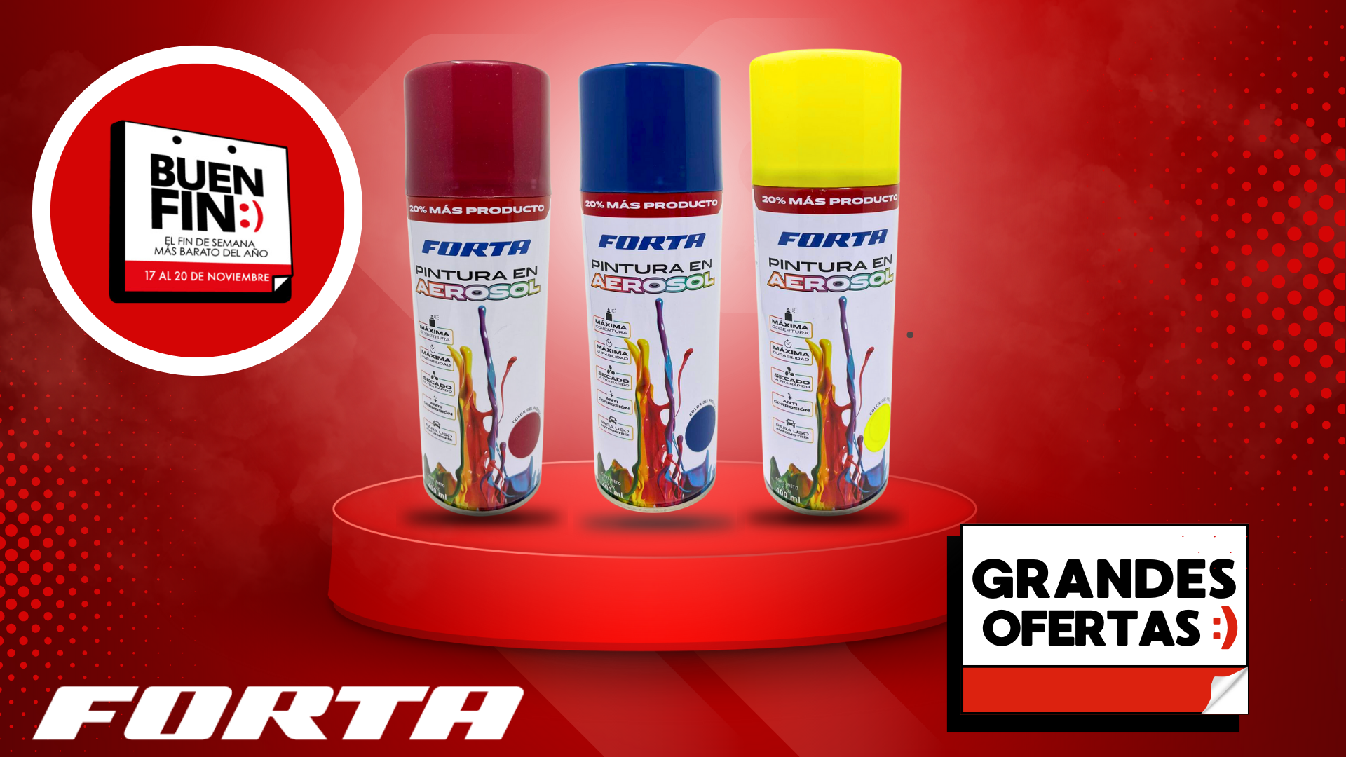 Descubre la Magia de la Transformación con Nuestras Pinturas en Aerosol Industriales: ¡Promoción del 20% por el Buen Fin!